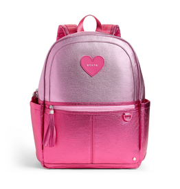 State Bags Kane Double Pocket Backpack, Pink/Hot Pink Colorblock