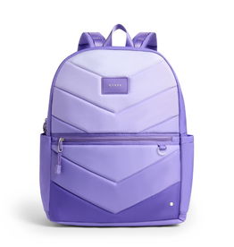 State Bags Kane Double Pocket Large Backpack, Lilac Chevron