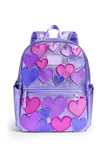 State Bags Kane Double Pocket Backpack, 3D Hearts