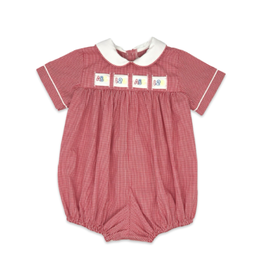 LullabySet Noah Ribbon Bubble, Ridgeland Red Minigingham