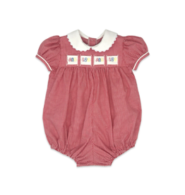 LullabySet Ruth Ribbon Bubble, Ridgeland Red Minigingham