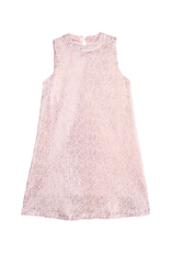 Bisby Swing Dress - Pink Crinkle Stars