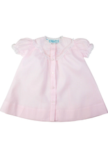 Feltman Brothers Pink Lace Layette Open Dress Daygown NB