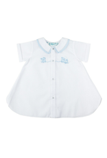 Feltman Brothers White Open Front Daygown with Train