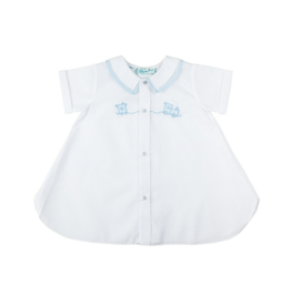 Feltman Brothers White Open Front Daygown with Train