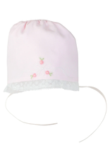 Feltman Brothers Vintage Bow & Lace Pink Bonnet
