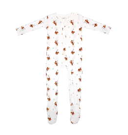 Bamboo Little Zipper Footie Tiger