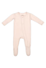 Bamboo Little Zipper Footie Peachy Pink