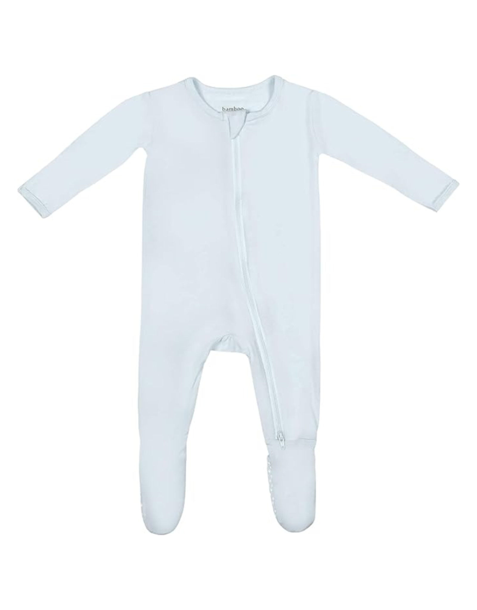 Bamboo Little Zipper Footie Blue
