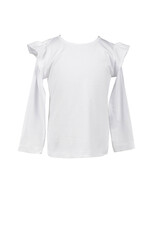 The Proper Peony White Pima LS Flutter Shirt