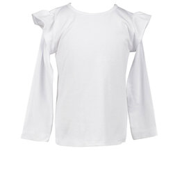 The Proper Peony White Pima LS Flutter Shirt