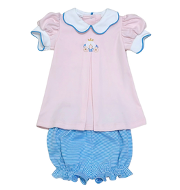 Zuccini Carriage Ella Bloomer Set, Pink Knit