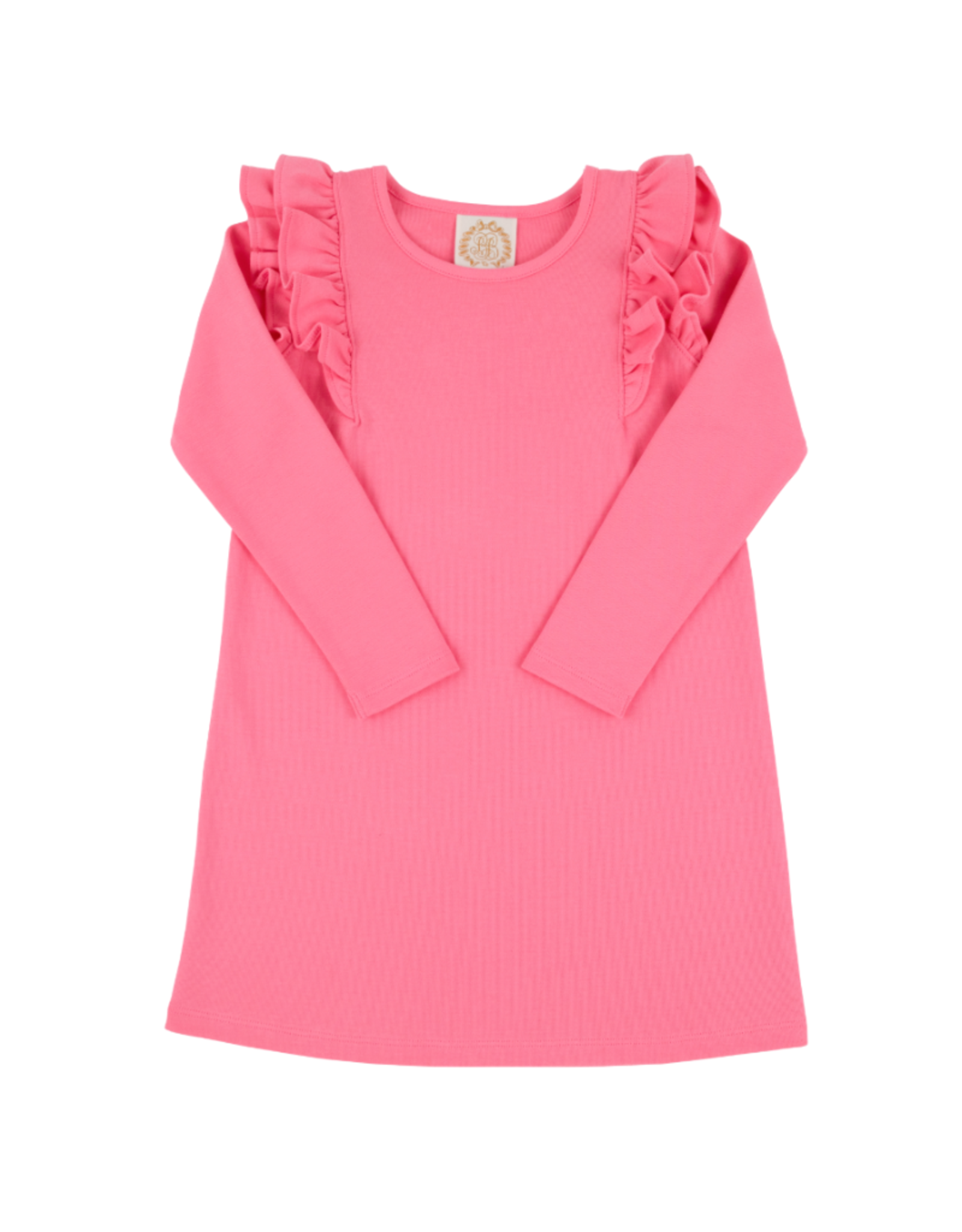 The Beaufort Bonnet Company Ruehling LS Ruffle Dress, Romany Rose