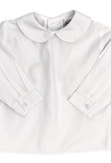 The Bailey Boys White Boys Long Sleeve Piped Shirt w/ Button Back