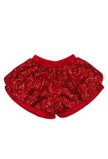 Blended Spirit Red Sequins Butterfly Shorts