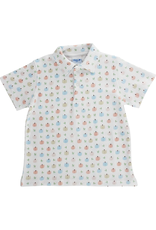 The Bailey Boys Pumpkin Print Polo Shirt