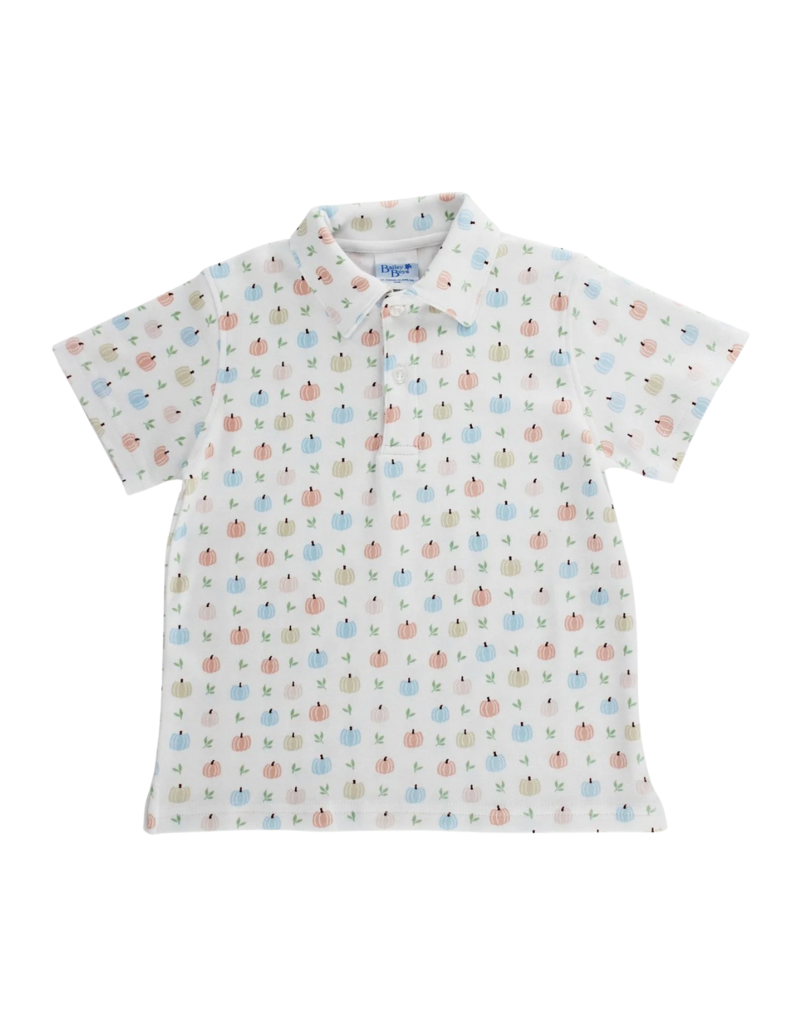 The Bailey Boys Pumpkin Print Polo Shirt