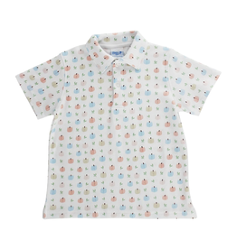 The Bailey Boys Pumpkin Print Polo Shirt