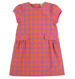 The Beaufort Bonnet Company Betts Bow Dress, Autumn Punch Plaid The Beaufort Bonnet Company Betts Bow Dress, Autumn Punch Plaid
