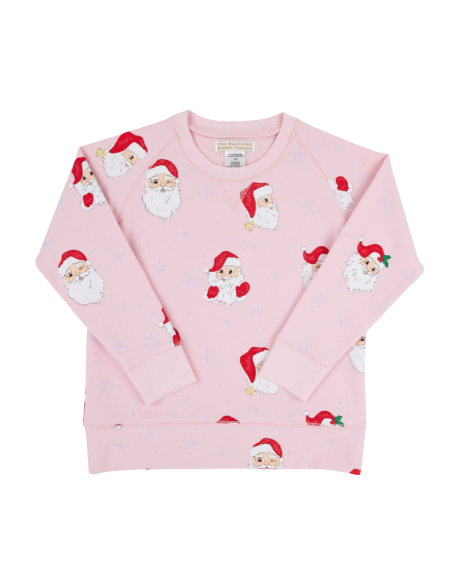 The Beaufort Bonnet Company Palm Beach Pink Cassidy Comfy Crewneck, Dear Santa