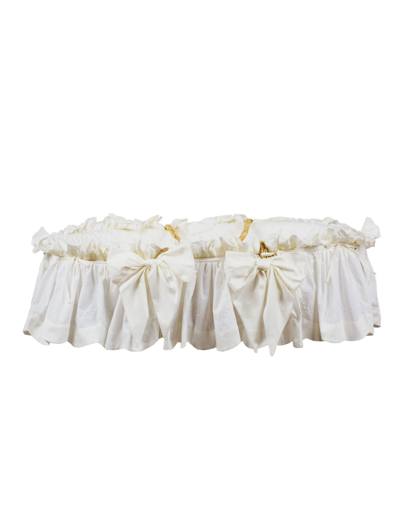 The Proper Peony Moses Basket Ecru