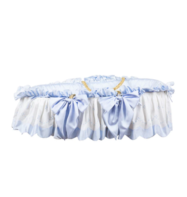 The Proper Peony Moses Basket Blue