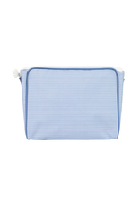 Apple of My Isla The Go Bag Large, Navy Mini Stripe
