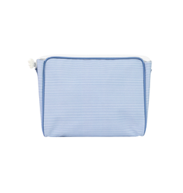 Apple of My Isla The Go Bag Small, Navy Mini Stripe
