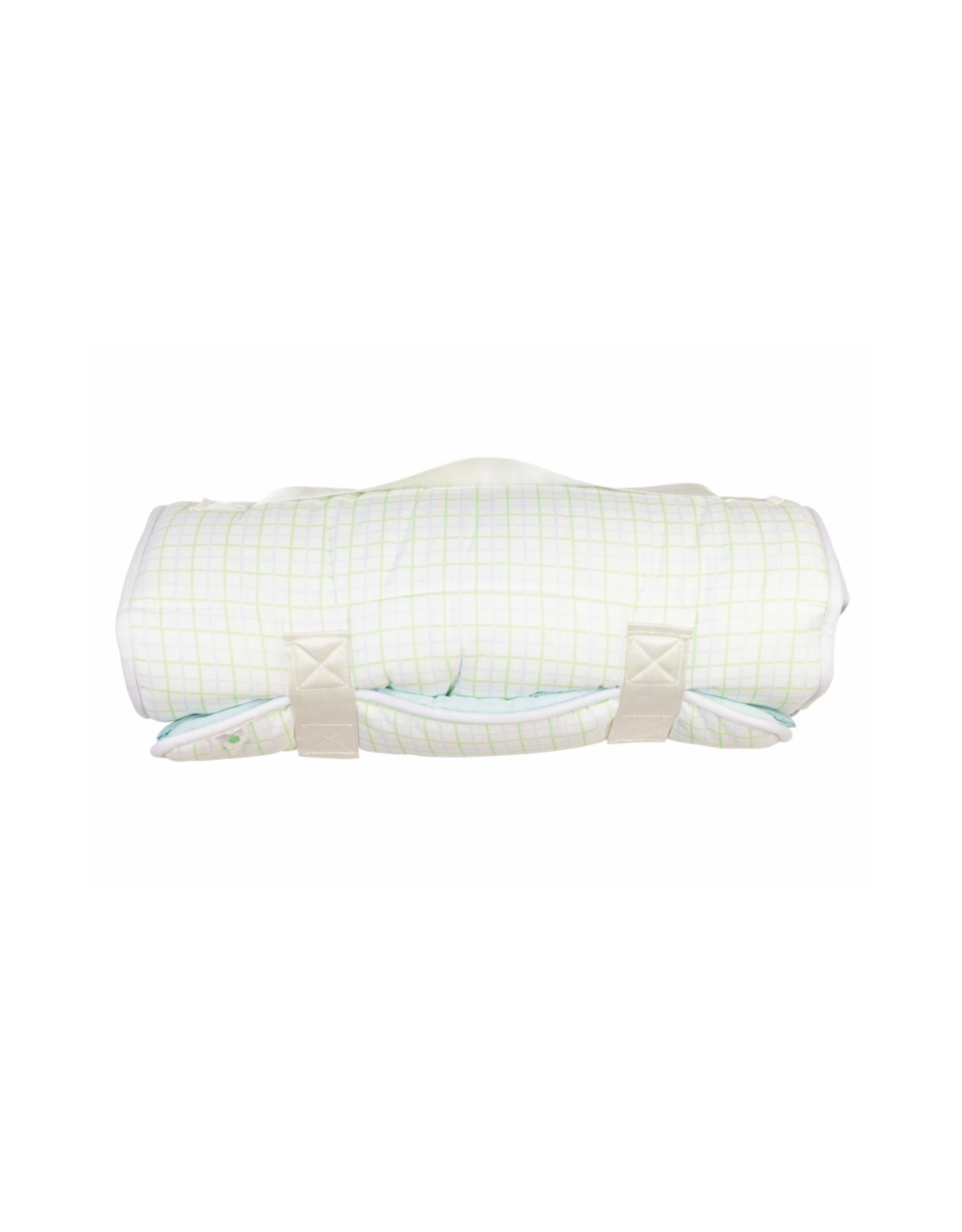 Apple of My Isla The Nap Mat, Blue/Green Windowpane