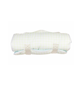 Apple of My Isla The Nap Mat, Blue/Green Windowpane