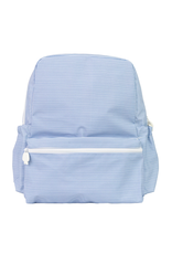 Apple of My Isla The Backpack, Navy Mini Stripe