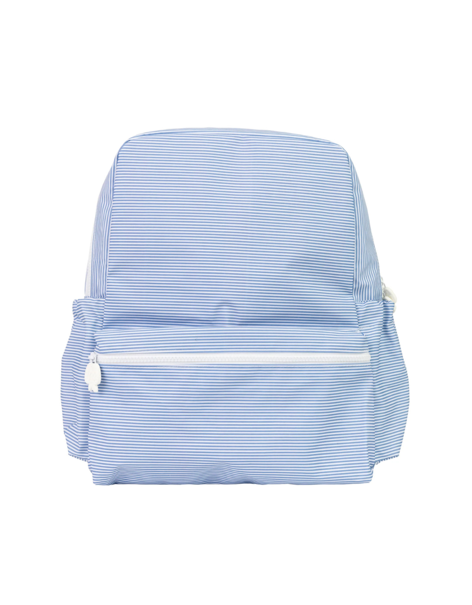 Apple of My Isla The Backpack, Navy Mini Stripe