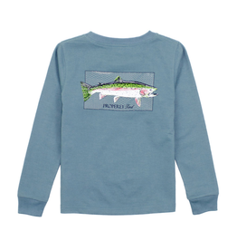 Properly Tied Rainbow Trout LS Steel Blue
