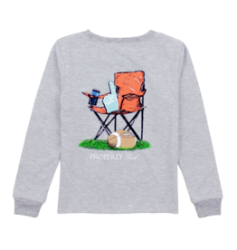 Properly Tied Sidelines LS Light Heather Grey