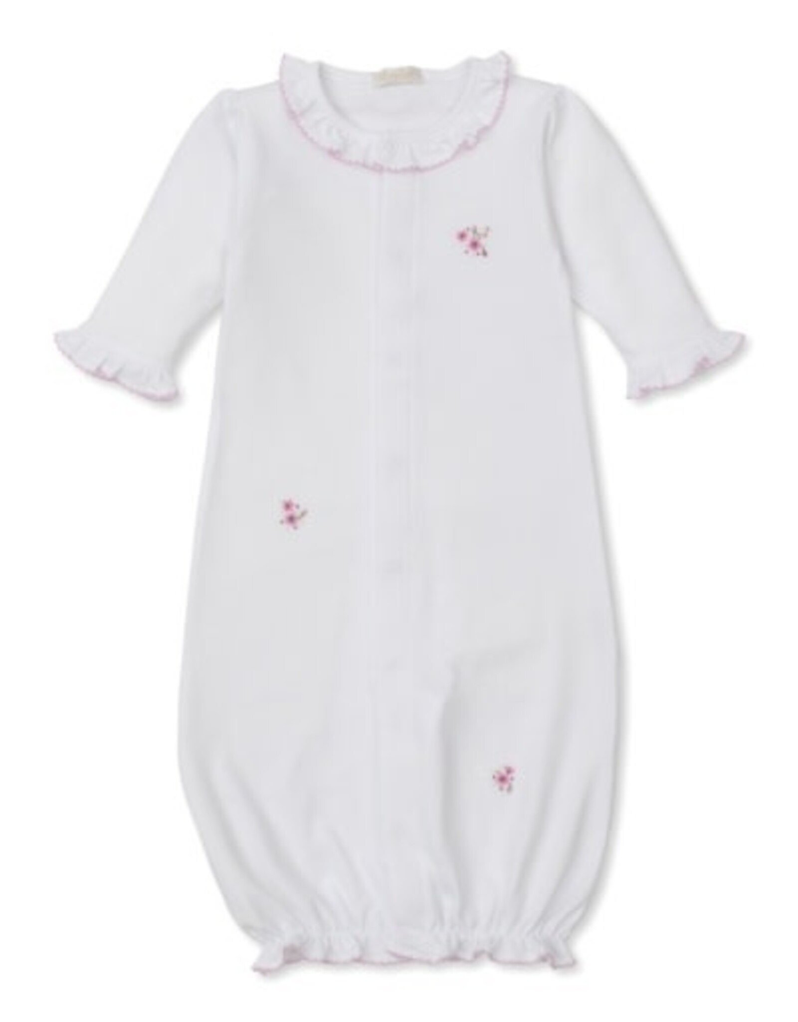 Kissy Kissy Rose Blooms Emb Conv Gown NB