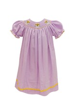 Krewe Kids Lavender Tiger Bishop Smock Dress