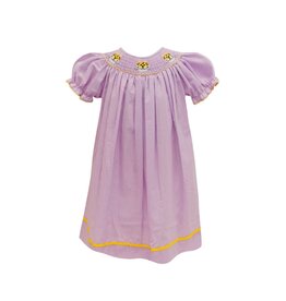 Krewe Kids Lavender Tiger Bishop Smock Dress