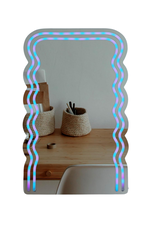 Wireless Express Wave Mirror with Multi Color LED