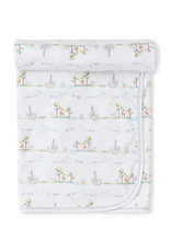 Kissy Kissy Noah's Print Blanket. Blue