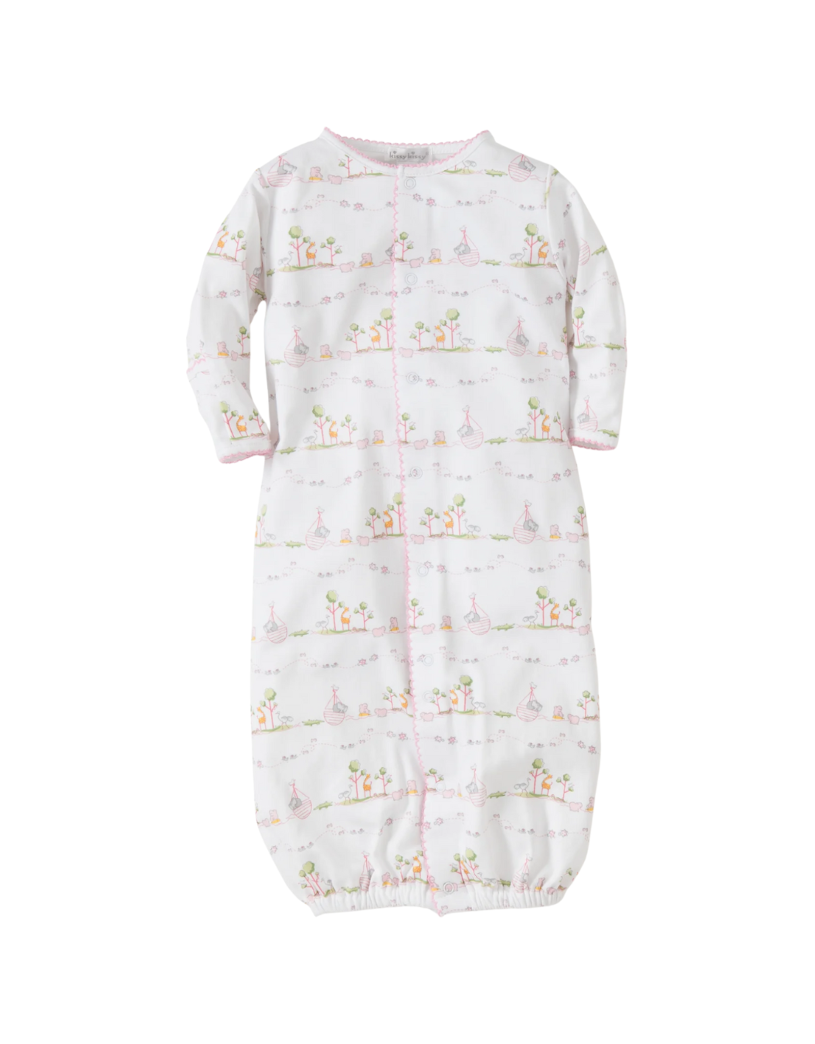 Kissy Kissy Noah's Print Conv Gown, Pink