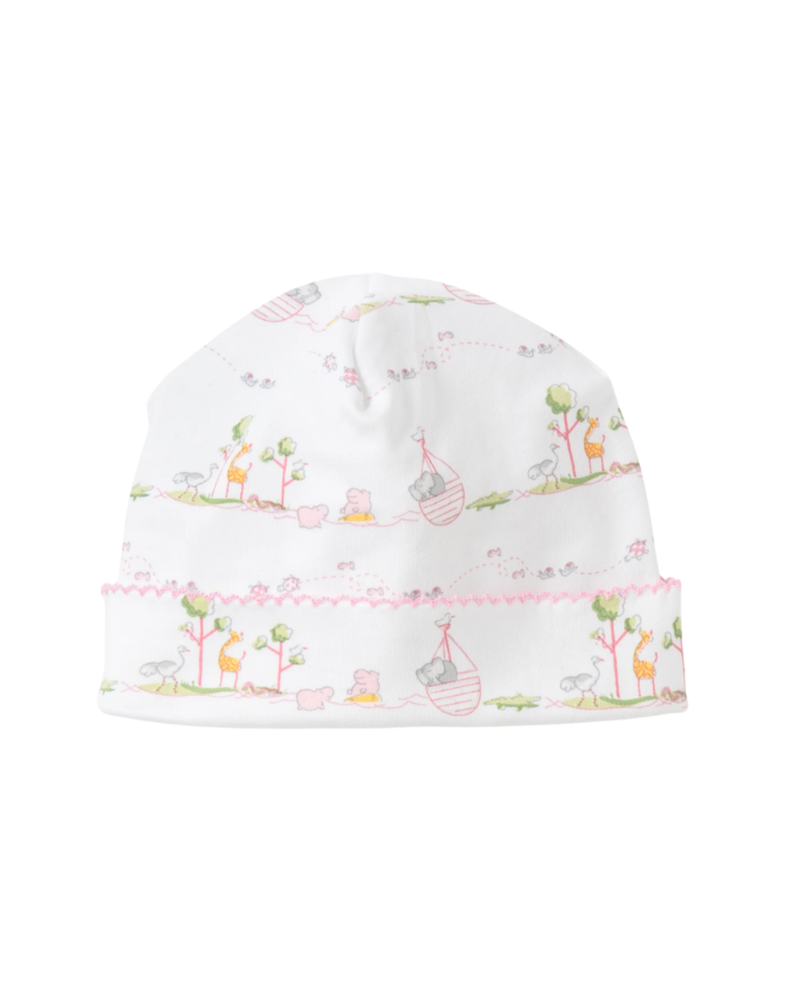 Kissy Kissy Noah's Print Hat, Pink