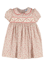 Luli & Me Mulberry Smock Dress, Red