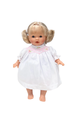 Rosalina Carly 10" Baby Doll, Blonde Pigtails w/ White Dress