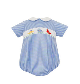 Petit Bebe Dinosaur Knit Bubble, Blue