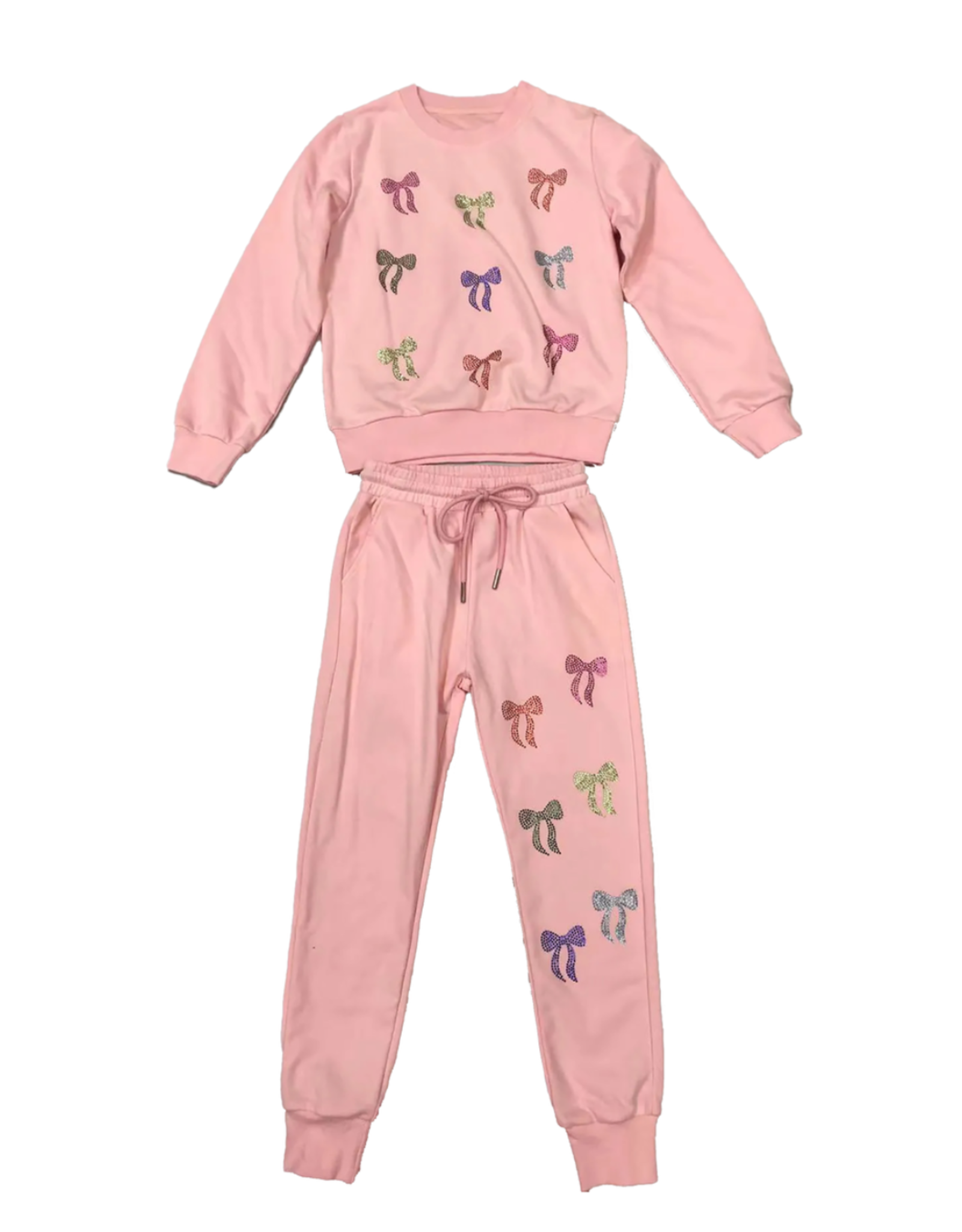Tweenstyle Pink Sequin Multicolor Bows Set