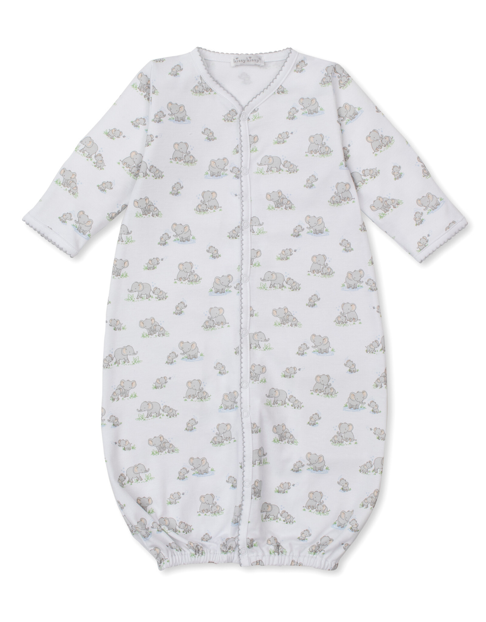 Kissy Kissy Elephant Esprit Conv Gown NB