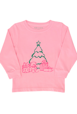 Mustard & Ketchup LS Pink Christmas Tree w/ Presents T-Shirt