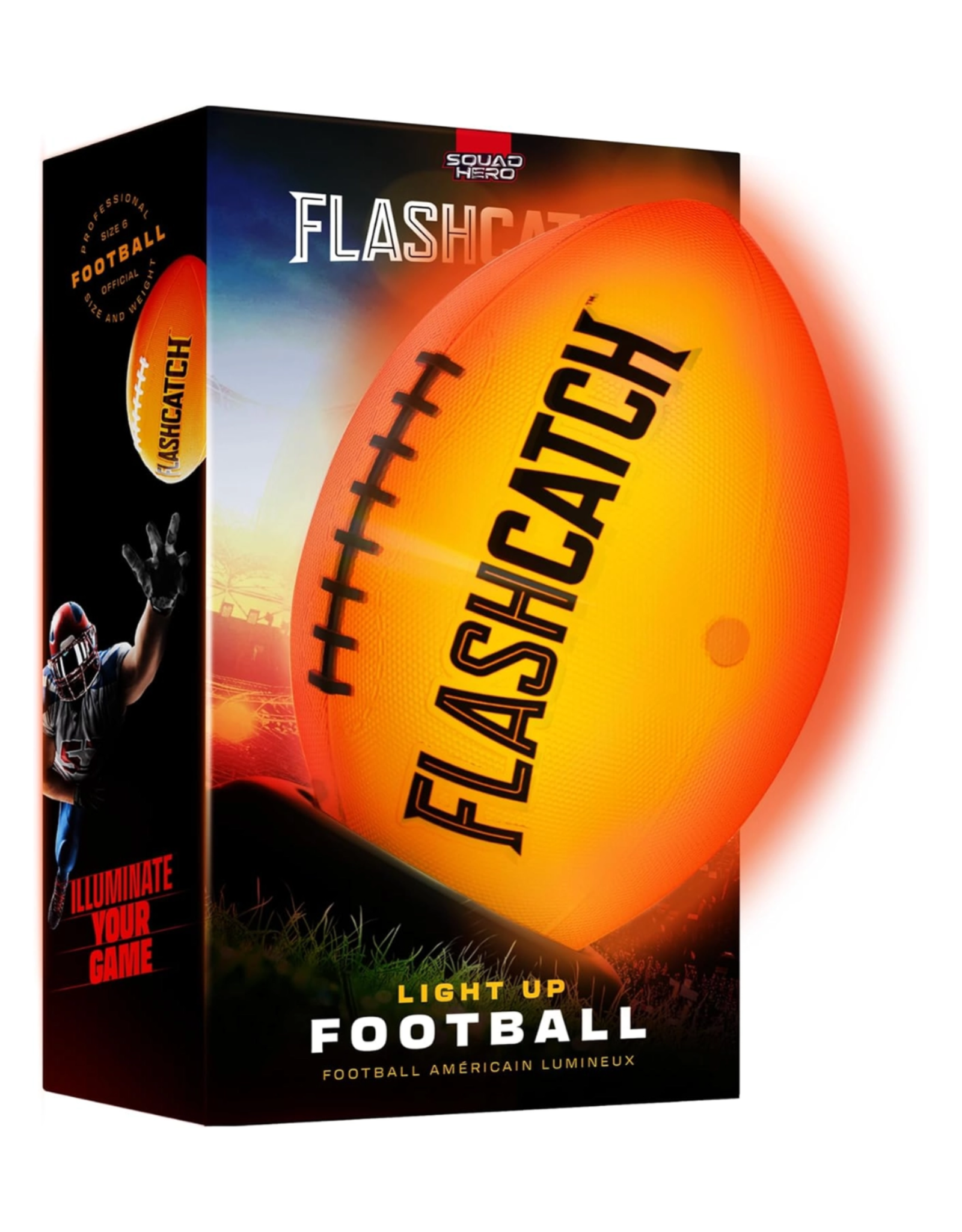 Light Up Football - Glow in the Dark Ball - No 6