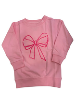 Mustard & Ketchup Light Pink Bow Sweatshirt