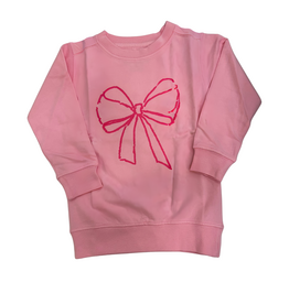 Mustard & Ketchup Light Pink Bow Sweatshirt